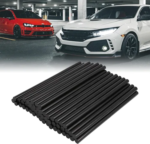 Miniatura 2 de X AUTOHAUX 50 unidades de 0.276 in x 5.906 in barras de pegamento caliente auto cuerpo sin pintura eliminación de abolladuras reparación negro