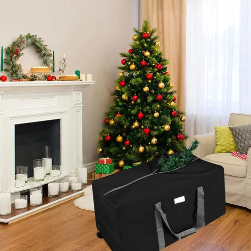 Miniatura 5 de ProPik Bolsa de almacenamiento rodante para árbol de Navidad, se adapta a árboles de vacaciones desmontados de hasta 7.5 pies de alto, 22" x 16" x
