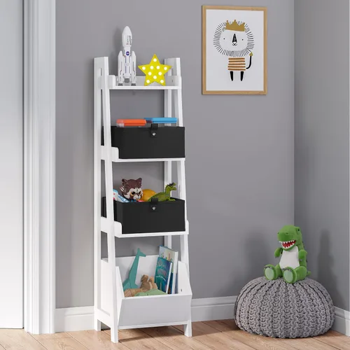 Miniatura 2 de RiverRidge Niños 2pc 10.5in. W x 5in. H plegable almacenamiento Bin Set - Negro