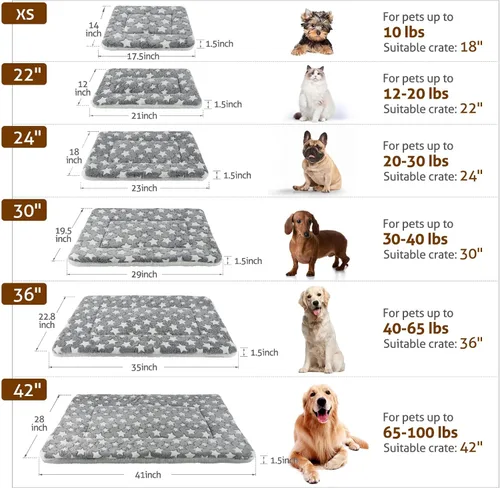 Miniatura 6 de Mora Pets Cama para perros ultra suave con bonito estampado de estrellas, lavable para perros grandes, medianos y pequeños, reversible, forro polar
