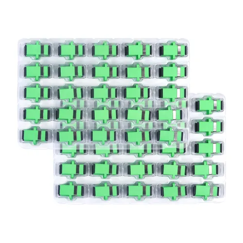 Miniatura 8 de Acoplador óptico de fibra óptica SC verde adaptador de fibra óptica monomodo SC, hembra SC a SC hembra APC acoplador óptico de fibra de modo único