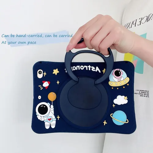 Miniatura 5 de Funda para tablet Samsung Galaxy Tab S6 Lite de 10.4 pulgadas 2022/2020 (SM-P610/P613/P615/P619) con soporte giratorio de 360°, agarre