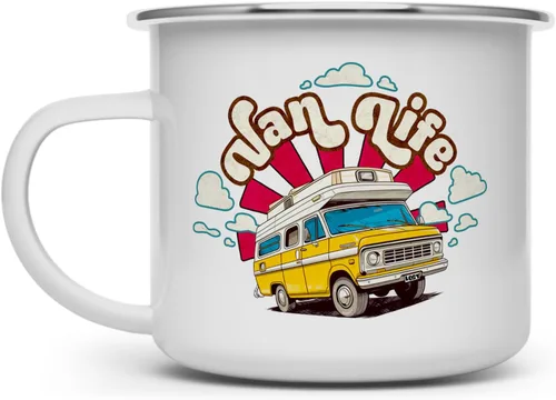 Miniatura 4 de Van Life - Taza de café retro para caravana, viajes, campamento, viajes, viajes, viajes, viajes, viajes, viajes, viajes, naturaleza, fogata