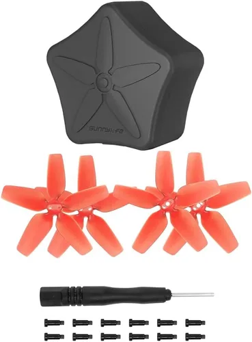 4 hélices Avata Drone 2925S de liberación rápida compatibles con DJI Avata Quadcopter rojo con caja de almacenamiento
