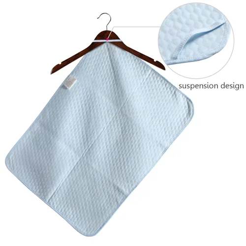Miniatura 3 de Colchón cambiador para pañales de bebé o niño, hoja impermeable protectora, almohadilla menstrual, paquete de 3, Blanco