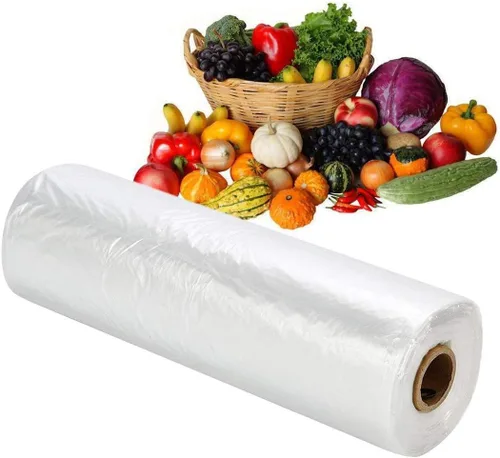 Bolsa de plástico para productos de 14 x 20 pulgadas en rollo, bolsa transparente para pan y comestibles, 350 bolsas/rollo (2 rollos)
