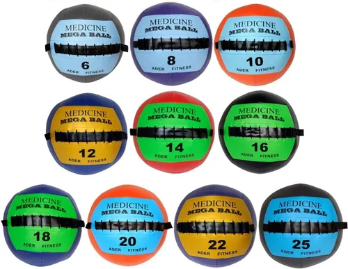 Miniatura 8 de Ader Soft Mega Balón medicinal: 2,3,4,5,6, 8,10,12,14,16,18,20,22,25,28,30 libras