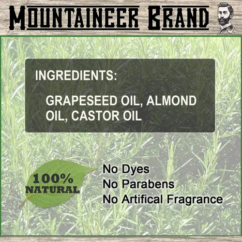 Miniatura 4 de Mountaineer Brand Aceite para barba – Sin perfume – Acondicionador y suavizante 100% natural para hombres – Hidrata e hidrata para el crecimiento