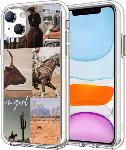 Miniatura 14 de Funda compatible con iPhone 7/8/SE del oeste, funda de collage estético retro vaquera country chic collage para hombres y mujeres, regalo a prueba