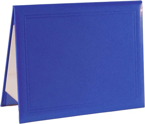 Miniatura 5 de Cubierta para diploma de 8.5 x 11 pulgadas, cubierta de graduación, certificado, portadocumentos de cuero liso, tamaño carta Negro C