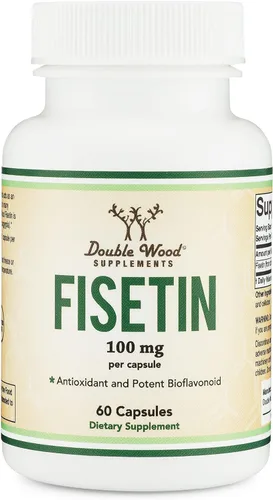 Suplemento de fisetina - 100 mg de flavnonoles bioactivos, 60 unidades (suplemento de polifenoles bioflavonoides similar a la apigenina, luteolina y