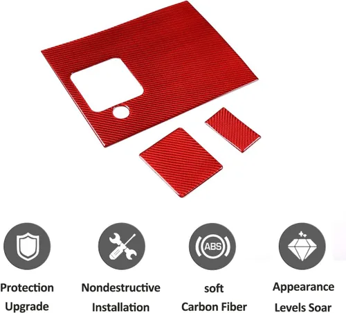 Miniatura 6 de Adhesivo de fibra de carbono suave 3D para asiento trasero de automóvil, panel decorativo para Mazda MX-5 NC RF Miata 2009 2010 2011 2012 2013 2014