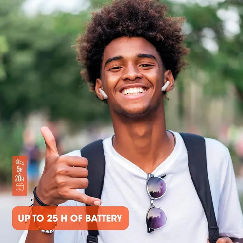 Miniatura 4 de JBL Tune 225TWS True Wireless Earbud - Sonido de graves puro, Bluetooth, batería 25H, conexión dual, asistente de voz nativo (blanco)