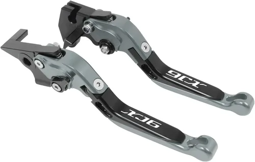 Miniatura 6 de Para Yamaha XJ6 N XJ6 para Diversion 2009 2020 2019 motocicleta ajustable plegable extensible freno embrague palancas mango (color : palanca corta)