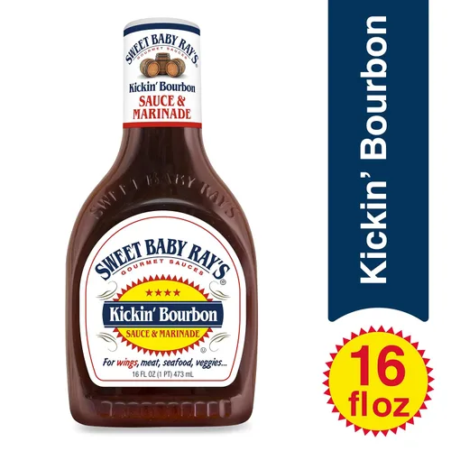 Miniatura 3 de Sweet Baby Ray's Salsa y marinada, Kickin' Bourbon (16 onzas líquidas, paquete de 2)