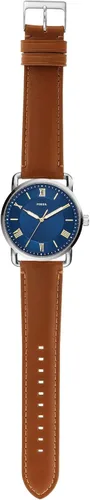 Miniatura 6 de Fossil Copeland - Reloj de cuarzo de acero inoxidable con correa de piel para hombre.
