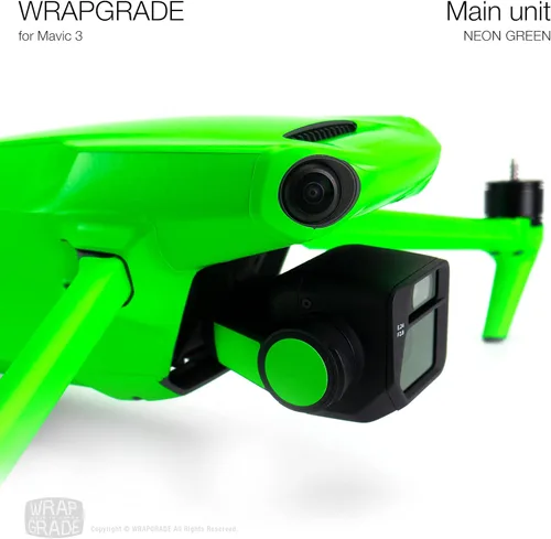 Miniatura 6 de WRAPGRADE Adhesivos de piel completa para DJI Mavic 3 / Mavic 3 Classic (verde neón)