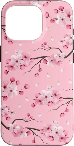 Miniatura 20 de Japanese Cherry Blossom Floral Flower Pattern Pastel Pink Case for iPhone 17