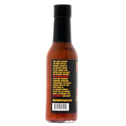 Miniatura 9 de Hellfire Fear This! Salsa picante galardonada Carolina Reaper de 5.0 fl oz