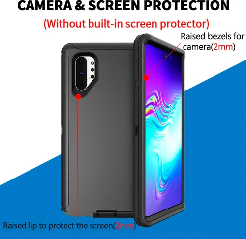 Miniatura 5 de Funda para Samsung Galaxy Note 10 5G, [grado militar] protectora a prueba de golpes, resistente funda de teléfono para Note 10 de 6.3 pulgadas