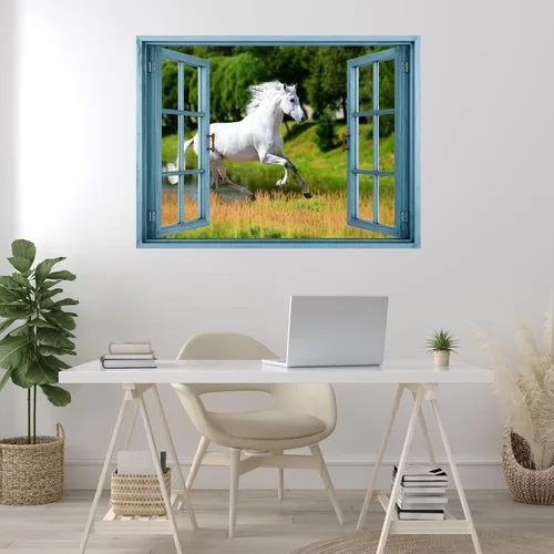 Miniatura 30 de wall26 Adhesivo de pared extraíble/mural de pared Spring on the Plains Creative Window View Decoración de pared - 36 x 48 pulgadas Primavera