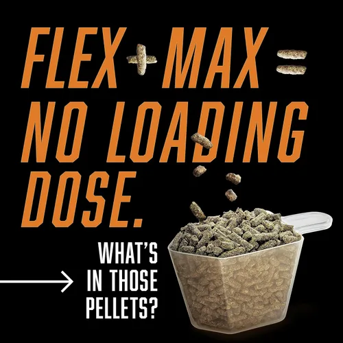 Miniatura 4 de Absorbine Flex+Max - Pellets de suplemento para articulaciones de caballo, altamente sabrosos, fórmula equina integral con glucosamina, MSM