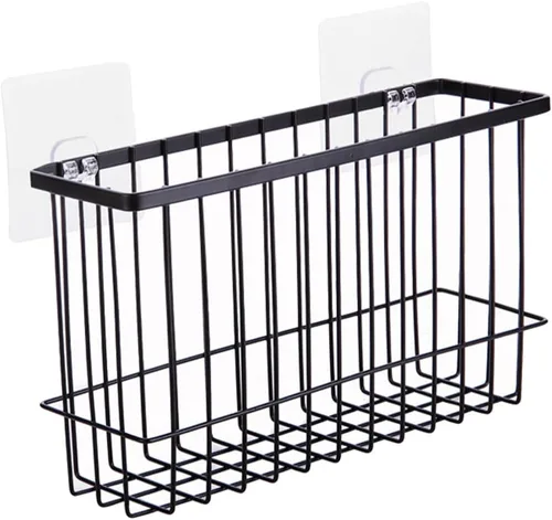 Cabilock Cestas colgantes de alambre para almacenamiento de pared, cesta organizadora montada en la pared, cesta organizadora para baño, cocina,
