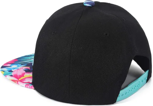 Miniatura 7 de ZLYC - Gorra de béisbol para mujer con impresión Tropical Floral neón con palabra Bordada - Snapback