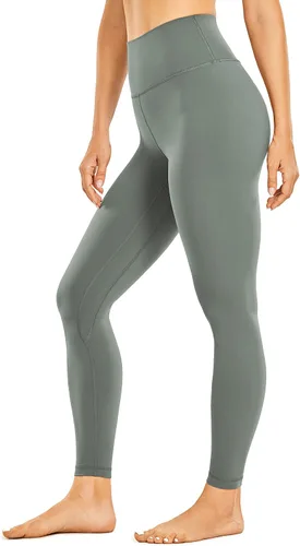 CRZ YOGA Leggings de entrenamiento para mujer con sensación de desnudez cepillada de 25 pulgadas, pantalones de yoga de compresión de cintura alta