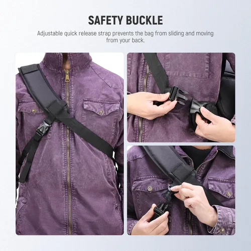 Miniatura 8 de Neewer Mochila profesional para cámara Nikon Canon, Sony y otras cámaras y lentes DSLR, trípode, otros accesorios, bolsa duradera impermeable