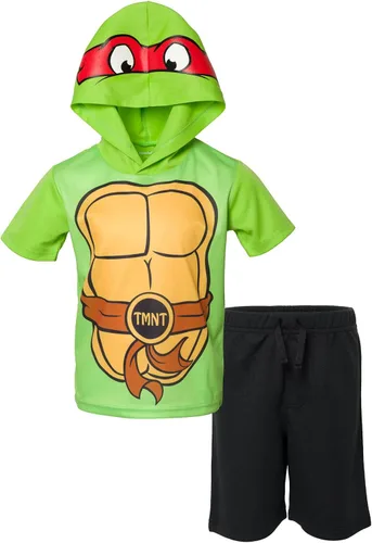 Teenage Mutant Ninja Turtles Camiseta y pantalones cortos gráficos para niños pequeños a niños grandes