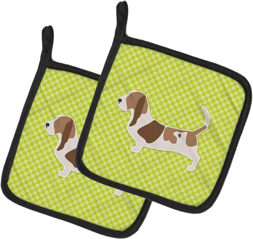 Miniatura 69 de Caroline's Treasures BB3567PTHD - Juego de soportes para ollas de cocina resistentes al calor, almohadillas calientes para cocinar, hornear, Copo