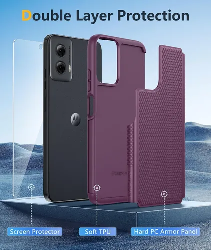 Miniatura 342 de FNTCASE Funda para iPhone 17 Pro: Fundas delgadas translúcidas de color azul claro compatibles con MagSafe, protección completa de la cámara