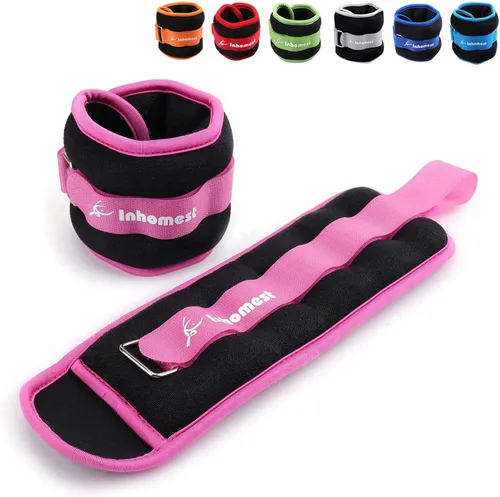 Pesas de tobillo, 0.5/1/1.5/2/3/4/5 libras, 1 par de pesas para muñeca, brazo, pierna para mujeres, hombres, niños, para entrenamiento de fuerza,