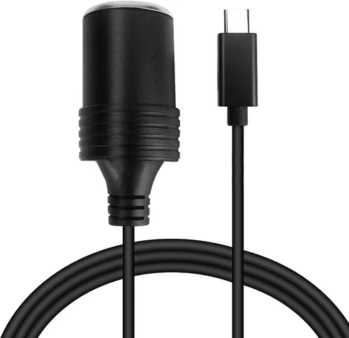 Miniatura 3 de TECKEEN USB a 12V enchufe de encendedor de cigarrillos de coche, adaptador de cable de alimentación para Dash Cam, GPS, tiras de luz LED para coche