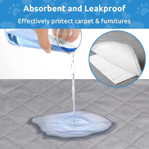 Miniatura 3 de CoolShields - Alfombrilla lavable para orines de cachorro, 72 X 72 extra grande, tapete impermeable para entrenamiento de parto en corralito, jaula