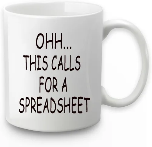 Miniatura 8 de WENSSY Accountant Gifts - Taza de hoja de cálculo, Oh This Calls For a Spreadsheet taza, regalo divertido para jefe de contabilidad CPA hombres