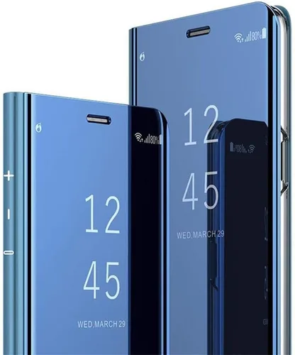 Miniatura 6 de LEECOCO Galaxy Note 10 Plus - Funda delgada de lujo con espejo galvanizado con ventana transparente y ultrafina con función atril de cuerpo completo