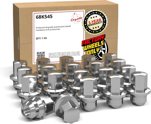 Miniatura 9 de Wheel Accessories Parts 20 tuercas hexagonales de rosca M12x1.5 de 12 x 1.5 pulgadas, estilo OEM, 1.66 pulgadas de largo, color negro, 3/4