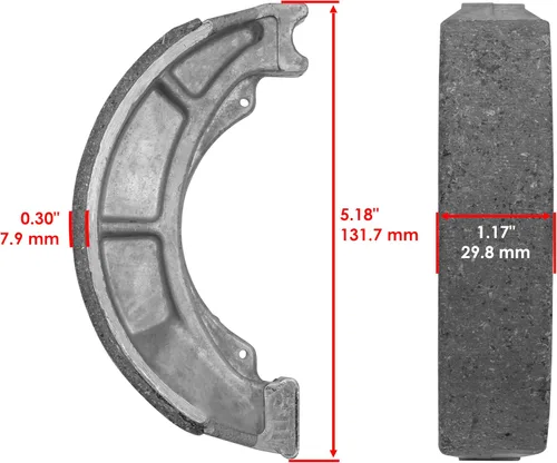Miniatura 2 de Caltric Pastillas de freno delanteras y zapatas de freno traseras compatibles con Suzuki Lt-F250 Ozark 250 2007-2014