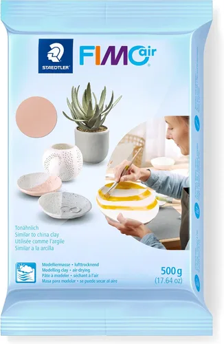 Miniatura 11 de STAEDTLER lufttrocknende Modelliermasse FIMO aire, grau, sofort gebrauchsfähig, kein Brennvorgang notwendig, 17.64 oz, angenehme Haptik, klebt gris