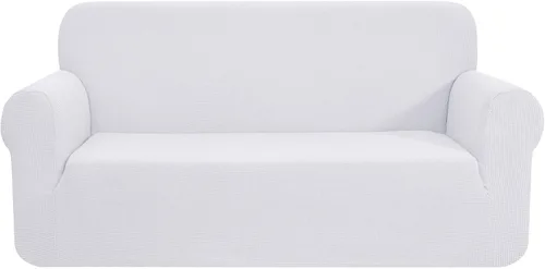 Miniatura 18 de CHUN YI - Funda elástica de 1 pieza para sillón grande, funda protectora suave de Jacquard con elastano, detalle de cuadros y parte inferior