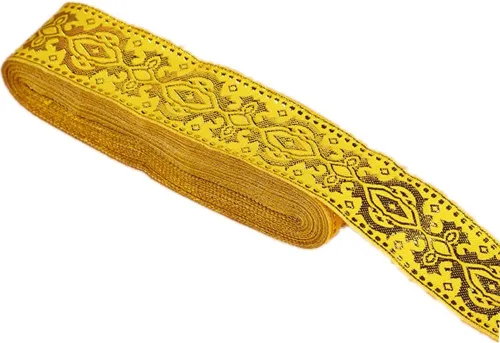 Miniatura 8 de MSCFTFB Diseños étnicos - Cinta jacquard tejida con flecos para accesorios de ropa, correas de adorno, cinturones, collares, manualidades, ancho
