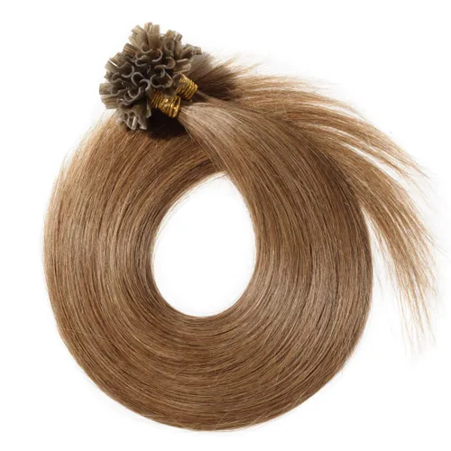 Miniatura 36 de SEGO Extensiones de cabello humano con micro cuentas, extensiones de cabello humano con micro bucle, lacio, natural, fusión fría, 1.76 oz/paquete