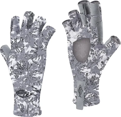 Miniatura 8 de Palmyth Guantes de pesca sin dedos con protección UV, UPF50+, guantes de sol para hombres y mujeres para kayak, senderismo, remo, conducción