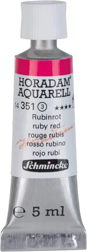 Miniatura 68 de Schmincke - HORADAM® AQUARELL - acuarelas de los mejores artistas, carmín permanente - 0.5 fl oz 353 carmín permanente