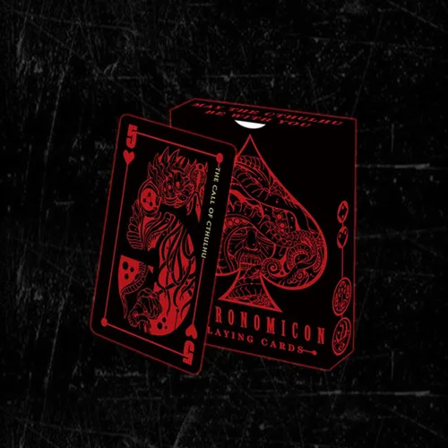 Miniatura 2 de Cthulhu Mythology The Great Book of The Necronomicon Juego de cartas de póquer