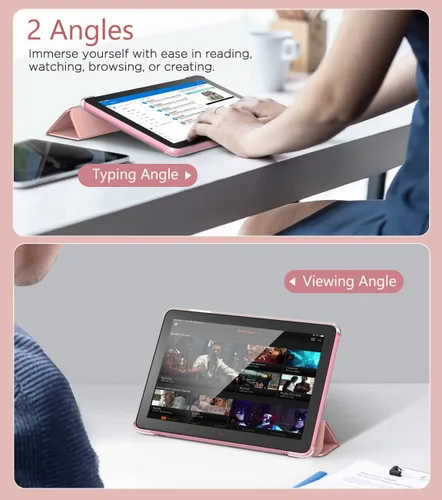 Miniatura 6 de MoKo Funda para tablet Amazon Kindle Fire HD 8 y 8 Plus (12ª generación/10ª generación, versión 2024/2022/2020) de 8 pulgadas, cubierta de soporte