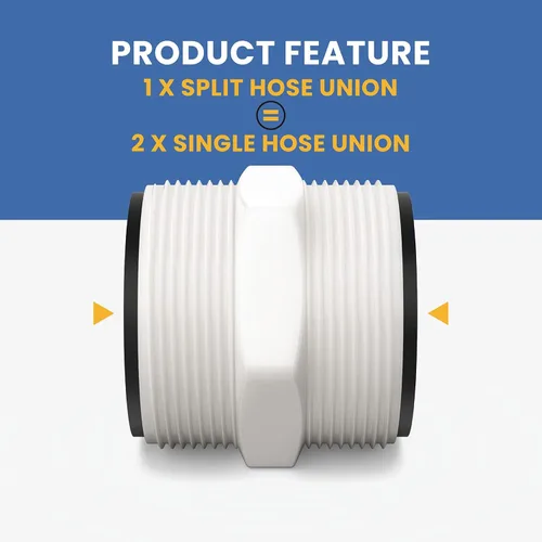 Miniatura 2 de Reemplazo del conector de manguera dividida para manguera de piscina Intex y Coleman sobre el suelo, se adapta a bombas de filtro, generadores