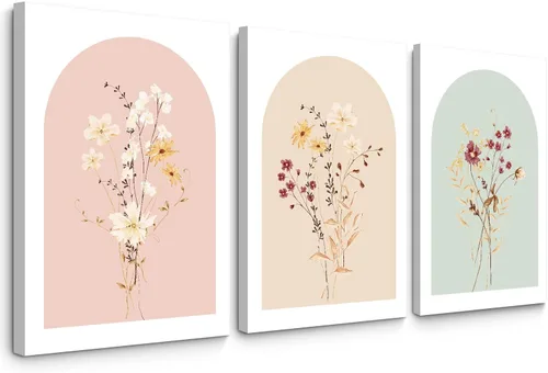 Miniatura 19 de Arte de pared botánico vintage, lienzo floral antiguo, arte de pared, impresiones de flores neutrales, póster vintage de granja, pintura para sala